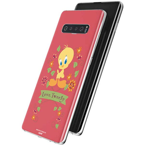 Looney Tunes Tweety Embroidered Galaxy S10 Plus Skin