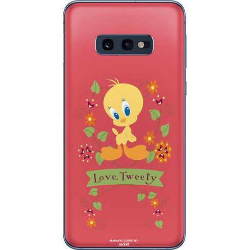 Looney Tunes Tweety Embroidered Galaxy S10e Skin