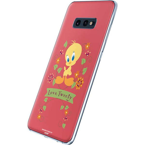 Looney Tunes Tweety Embroidered Galaxy S10e Skin