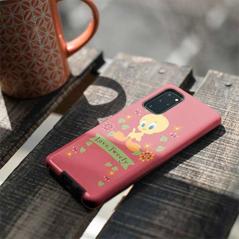 Looney Tunes Tweety Embroidered Galaxy S20 Plus Pro Case