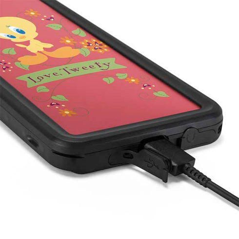 Looney Tunes Tweety Embroidered Galaxy S20 Plus Waterproof Case