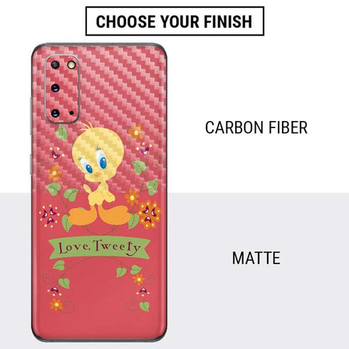 Looney Tunes Tweety Embroidered Galaxy S20 Skin