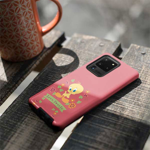 Looney Tunes Tweety Embroidered Galaxy S20 Ultra 5G Pro Case