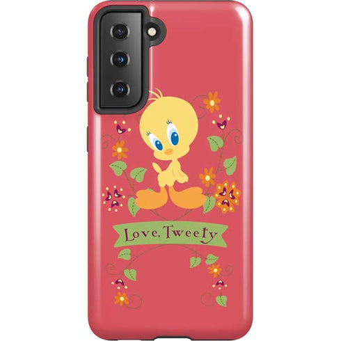 Looney Tunes Tweety Embroidered Galaxy S21 5G Pro Case