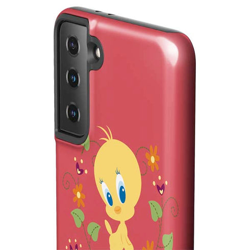 Looney Tunes Tweety Embroidered Galaxy S21 Plus 5G Pro Case