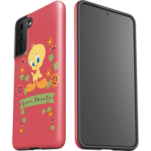 Looney Tunes Tweety Embroidered Galaxy S21 Plus 5G Pro Case