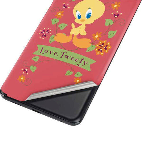 Looney Tunes Tweety Embroidered Galaxy S21 Ultra 5G Skin