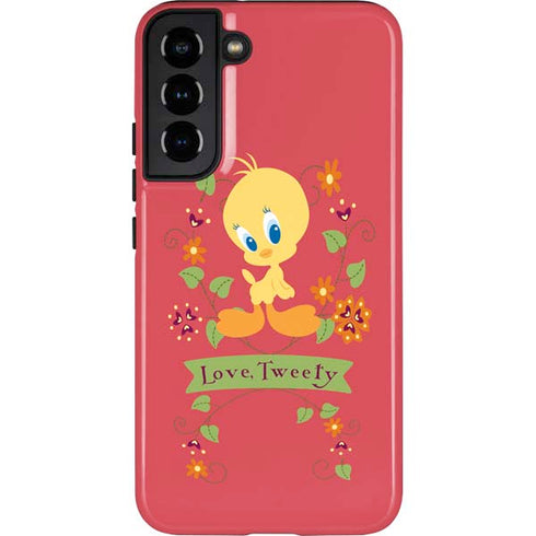 Looney Tunes Tweety Embroidered Galaxy S22 Plus Pro Case