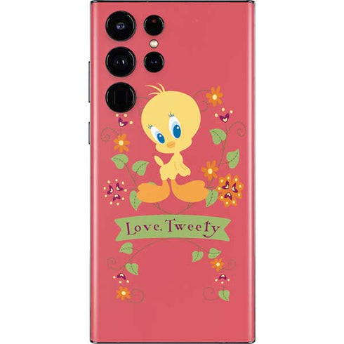 Looney Tunes Tweety Embroidered Galaxy S22 Ultra Skin