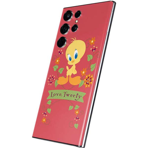 Looney Tunes Tweety Embroidered Galaxy S22 Ultra Skin