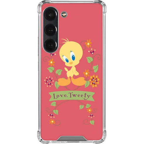 Looney Tunes Tweety Embroidered Galaxy S23 Clear Case