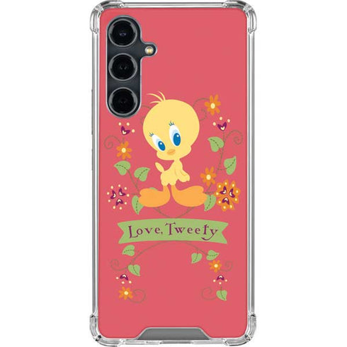 Looney Tunes Tweety Embroidered Galaxy S23 FE Clear Case