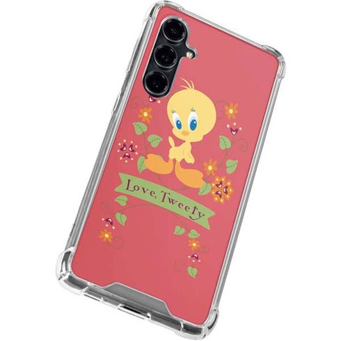 Looney Tunes Tweety Embroidered Galaxy S23 FE Clear Case