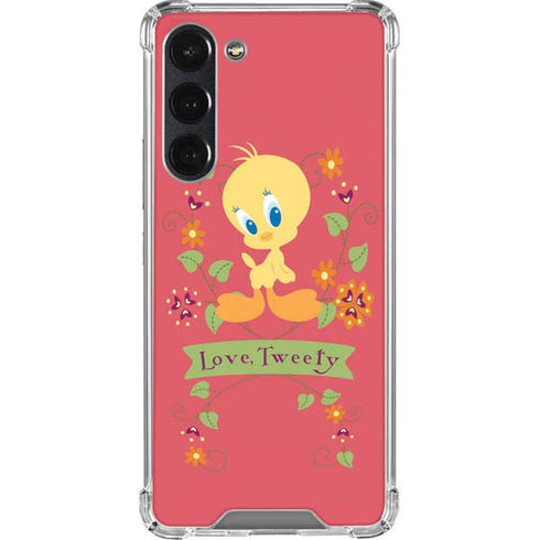 Looney Tunes Tweety Embroidered Galaxy S23 Plus Clear Case