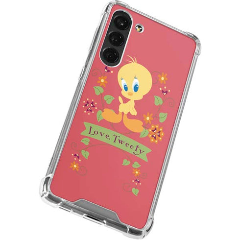 Looney Tunes Tweety Embroidered Galaxy S23 Plus Clear Case