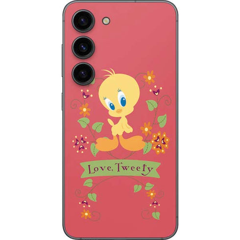 Looney Tunes Tweety Embroidered Galaxy S23 Skin