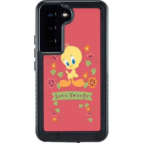 Looney Tunes Tweety Embroidered Galaxy S23 Waterproof Case