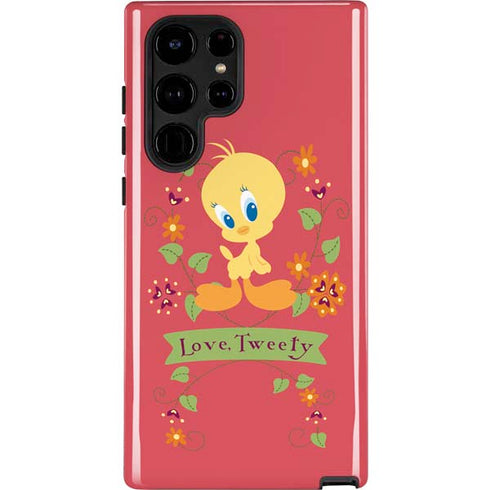 Looney Tunes Tweety Embroidered Galaxy S24 Ultra Impact Case