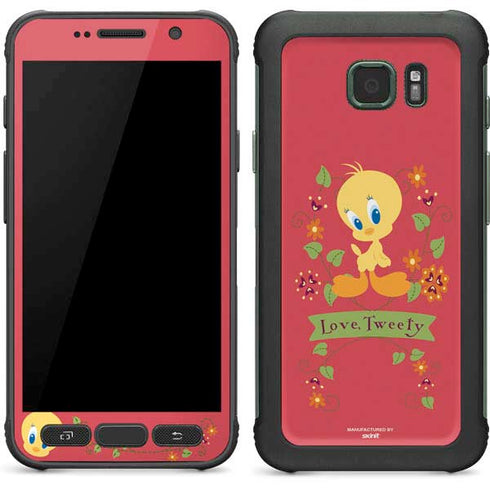 Looney Tunes Tweety Embroidered Galaxy S7 Active Skin