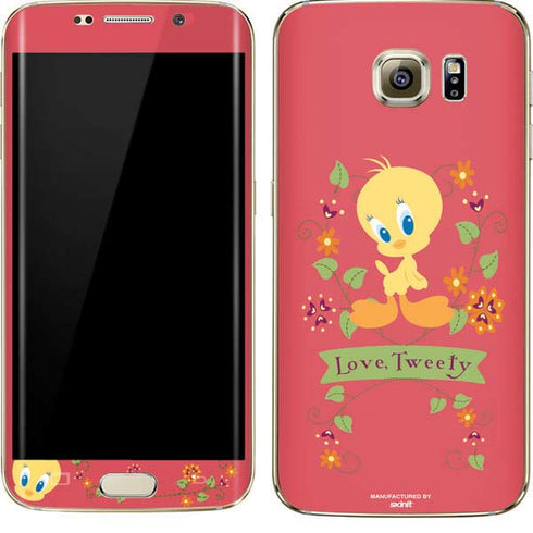 Looney Tunes Tweety Embroidered Galaxy S7 Edge Skin