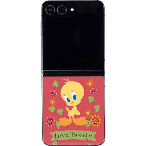 Looney Tunes Tweety Embroidered Galaxy Z Flip5 5G Skin