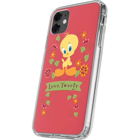 Looney Tunes Tweety Embroidered iPhone 11 Clear Case
