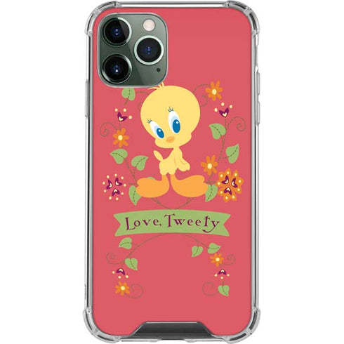 Looney Tunes Tweety Embroidered iPhone 11 Pro Max Clear Case