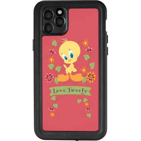 Looney Tunes Tweety Embroidered iPhone 11 Pro Max Waterproof Case
