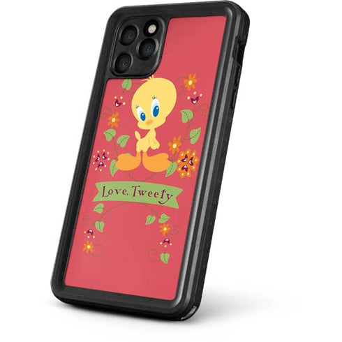 Looney Tunes Tweety Embroidered iPhone 11 Pro Max Waterproof Case