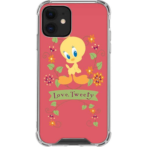 Looney Tunes Tweety Embroidered iPhone 12 Mini Clear Case
