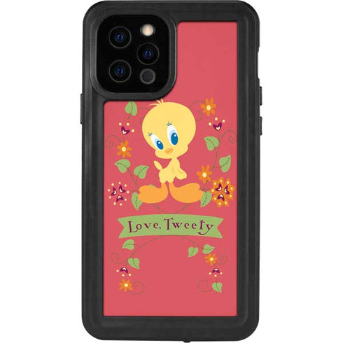 Looney Tunes Tweety Embroidered iPhone 12 Pro Waterproof Case