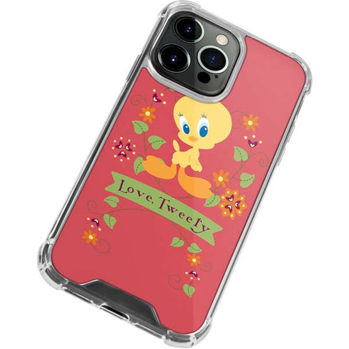Looney Tunes Tweety Embroidered iPhone 13 Pro Clear Case