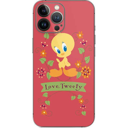 Looney Tunes Tweety Embroidered iPhone 13 Pro Max Skin