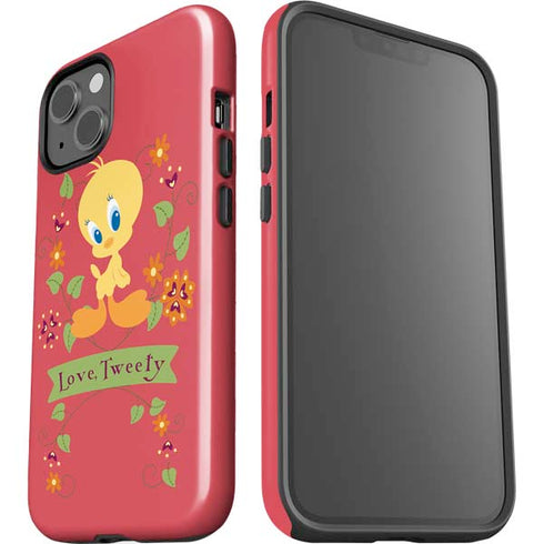 Looney Tunes Tweety Embroidered iPhone 14 Plus Impact Case