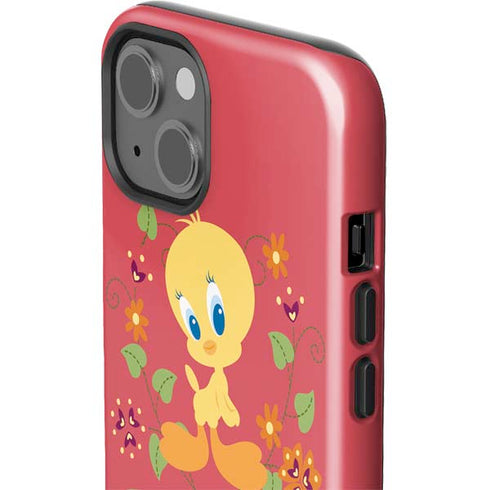 Looney Tunes Tweety Embroidered iPhone 15 Impact Case