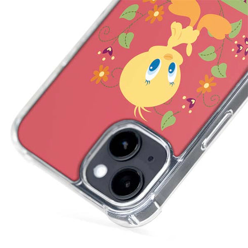 Looney Tunes Tweety Embroidered iPhone 15 Plus MagSafe Case