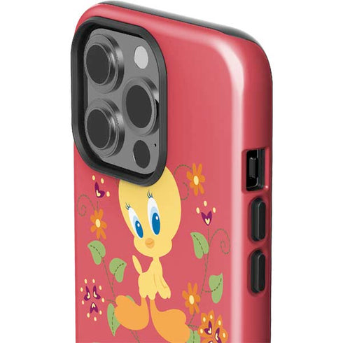 Looney Tunes Tweety Embroidered iPhone 15 Pro Impact Case