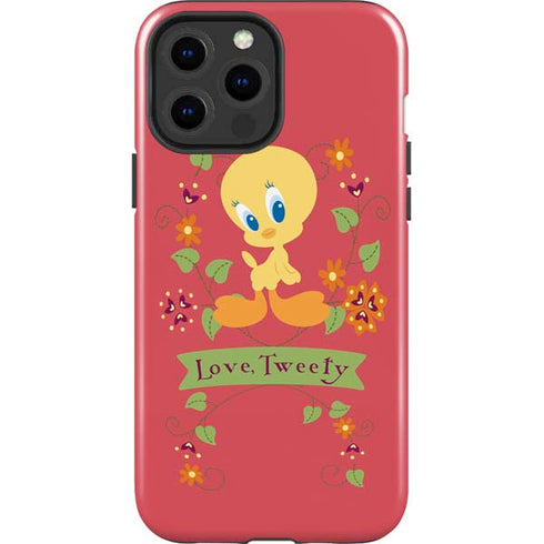 Looney Tunes Tweety Embroidered iPhone 15 Pro Max Impact Case