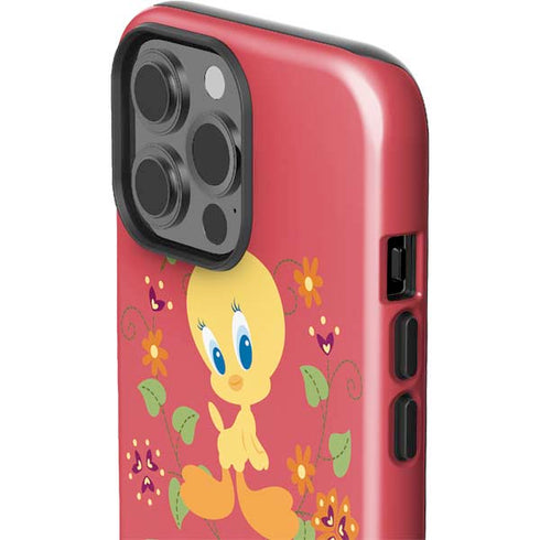Looney Tunes Tweety Embroidered iPhone 15 Pro Max Impact Case