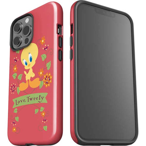 Looney Tunes Tweety Embroidered iPhone 15 Pro Max Impact Case