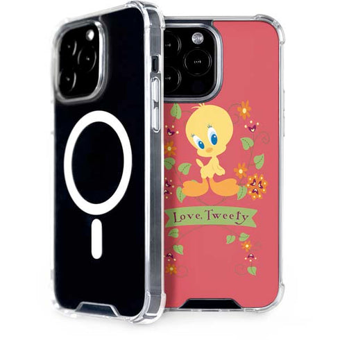 Looney Tunes Tweety Embroidered iPhone 15 Pro Max MagSafe Case