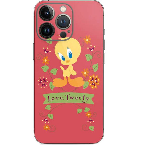 Looney Tunes Tweety Embroidered iPhone 14 Pro Skin