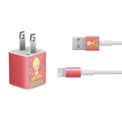 Looney Tunes Tweety Embroidered iPhone Charger (5W USB) Skin