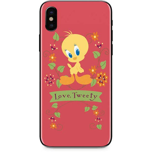 Looney Tunes Tweety Embroidered iPhone X Skin