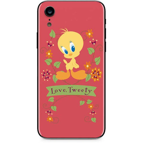 Looney Tunes Tweety Embroidered iPhone XR Skin