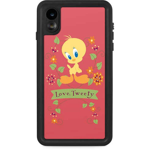 Looney Tunes Tweety Embroidered iPhone XR Waterproof Case