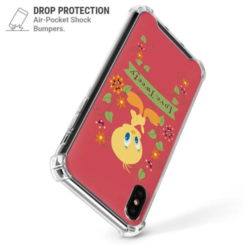 Looney Tunes Tweety Embroidered iPhone XS Max Clear Case