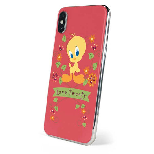 Looney Tunes Tweety Embroidered iPhone XS Skin