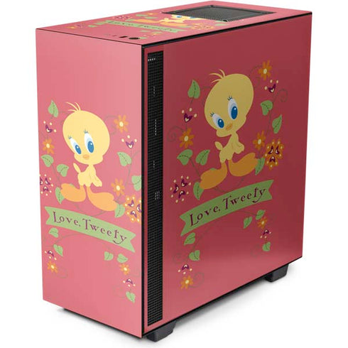 Looney Tunes Tweety Embroidered NZXT H510 Compact ATX Mid-Tower Case Skin