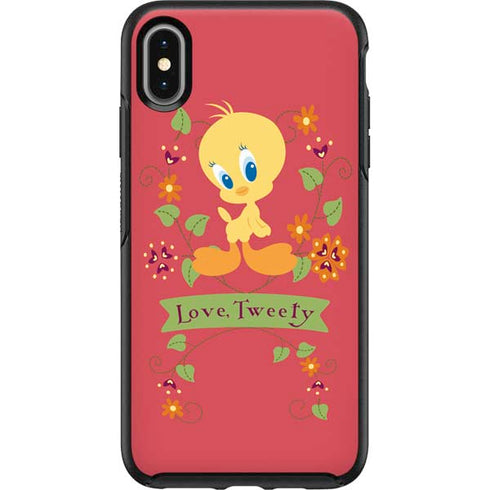 Looney Tunes Tweety Embroidered Otterbox Symmetry iPhone Skin
